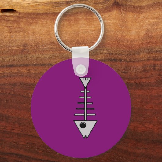 Skeletvis Sleutelhanger (Voorkant)