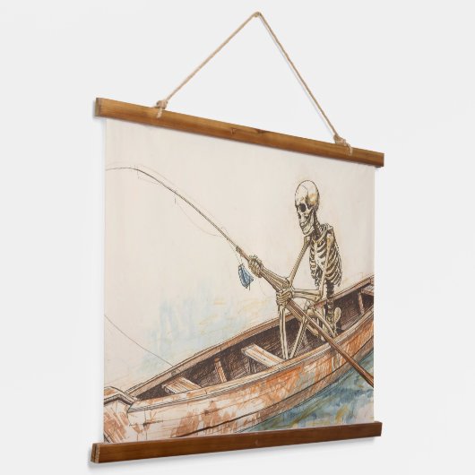 Skeletvissen Hangend Wandkleed (Gebogen)