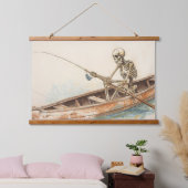 Skeletvissen Hangend Wandkleed (Slaapkamer)