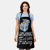 Skeletvissen thema schort (Gedragen)