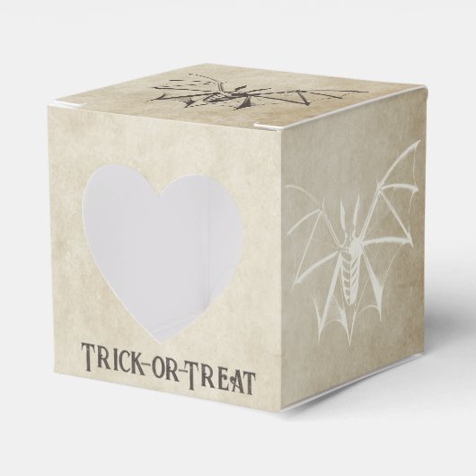  Skeletvleermuis Halloween Bedankdoosjes (Voorkant Zijde)