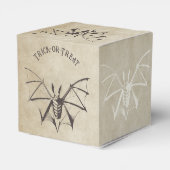 Skeletvleermuis Halloween Bedankdoosjes (Achterkant)