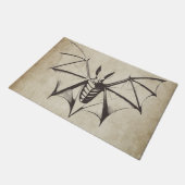 Skeletvleermuis Halloween Deurmat (Schuin)