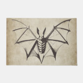 Skeletvleermuis Halloween Deurmat (Voorkant)