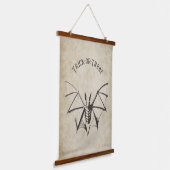 Skeletvleermuis Halloween Hangend Wandkleed (Gebogen)