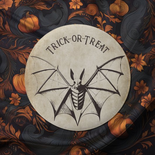  Skeletvleermuis Halloween Ronde Button 5,7 Cm