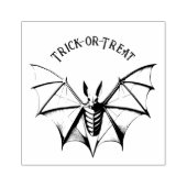  Skeletvleermuis Halloween Rubberstempel (Afrduk)