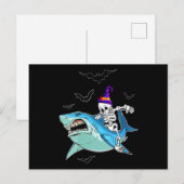 Skeletvlekken Funny - Crazy Halloween Gift Briefkaart (Voorkant / Achterkant)
