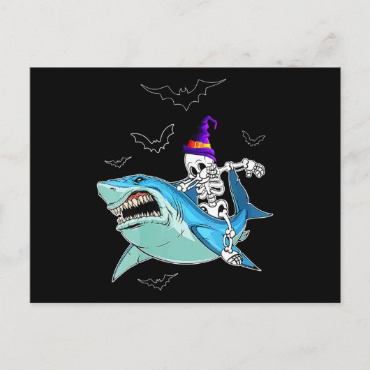 Skeletvlekken Funny - Crazy Halloween Gift Briefkaart (Voorkant)