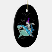 Skeletvlekken Funny - Crazy Halloween Gift Keramisch Ornament (Rechts)