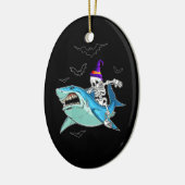 Skeletvlekken Funny - Crazy Halloween Gift Keramisch Ornament (Links)