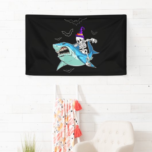 Skeletvlekken Funny - Crazy Halloween Gift Spandoek (Insitu)