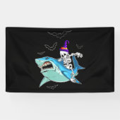 Skeletvlekken Funny - Crazy Halloween Gift Spandoek (Horizontaal)