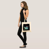Skeletvlekken Funny - Crazy Halloween Gift Tote Bag (Voorkant (model))