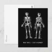 Skeletvragen voor Halloween Briefkaart (Voorkant / Achterkant)