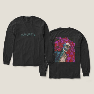 Skeletvrouw Lange Mouwen Tri-Blend Shirt