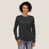 Skeletvrouw Lange Mouwen Tri-Blend Shirt (Voorkant)