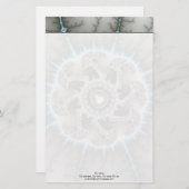 Skeletwiel - Fractal Art Briefpapier (Voorkant / Achterkant)