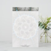 Skeletwiel - Fractal Art Briefpapier (Staand voorkant)