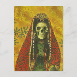 Skeletwitteontwerp Briefkaart