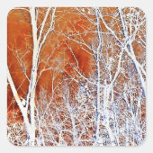 Skeletwoud II Vierkante Sticker (Voorkant)