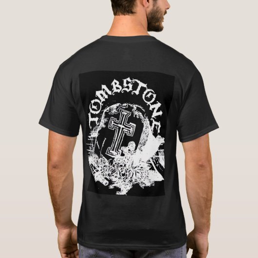 skeletzwart t-shirt (Achterkant)