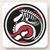 skelewalvis bier onderzetter (Voorkant)