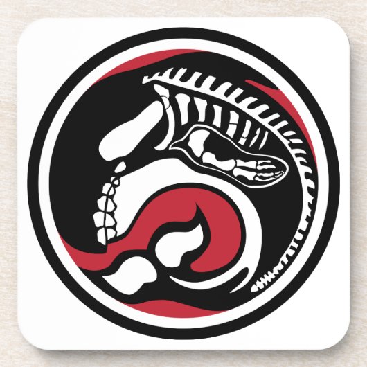 skelewalvis bier onderzetter (Voorkant)