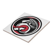 skelewalvis tegeltje (Zijkant)