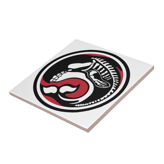 skelewalvis tegeltje (Zijkant)