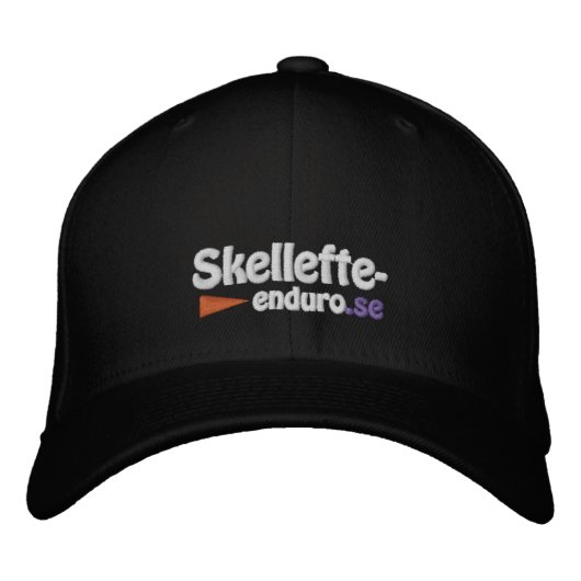 Skellefte-enduro supportkeps geborduurde pet (Voorkant)