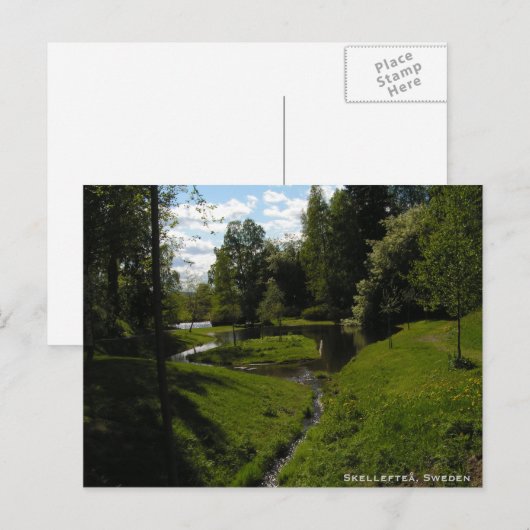 Skelleftea, Zweden Briefkaart (Voorkant / Achterkant)