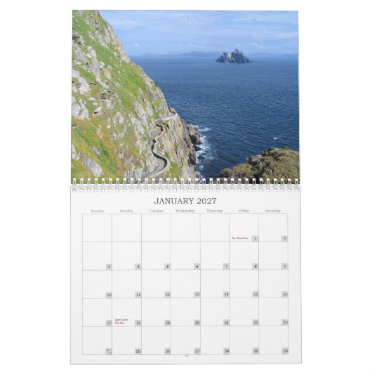 Skellig Michael Calendar Kalender (Jan 2027)