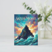 Skellig Michael Ierland Briefkaart (Staand voorkant)