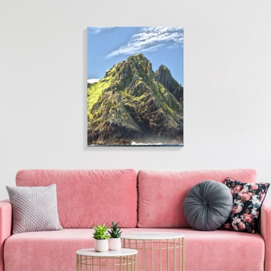 Skellig Michael Ireland Canvas Print (Insitu (Woonkamer))