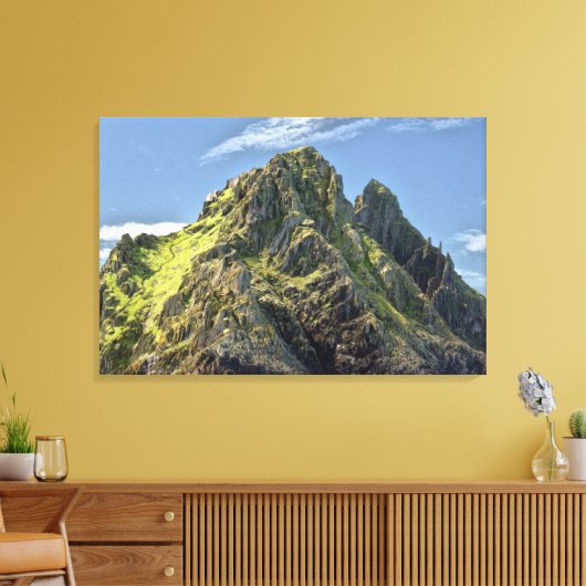 Skellig Michael Ireland Canvas Print (Insitu (Woonkamer))