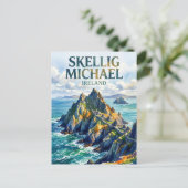 Skellig Michael, Portmagee, County Kerry, Ierland Briefkaart (Staand voorkant)