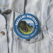 Skellig Michael (rood) Ronde Button 4,0 Cm (In situ)