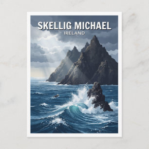 Skellig Michael Zeekliffen Portmagee Ierland Briefkaart
