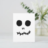 Skellinigtonesk Halloween Face Hallow Eyes Briefkaart (Staand voorkant)