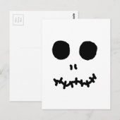 Skellinigtonesk Halloween Face Hallow Eyes Briefkaart (Voorkant / Achterkant)