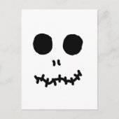 Skellinigtonesk Halloween Face Hallow Eyes Briefkaart (Voorkant)