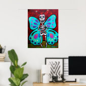 SKELLY BUTTERFLY POSTER (Thuiskantoor)