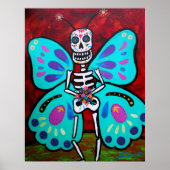 SKELLY BUTTERFLY POSTER (Voorkant)