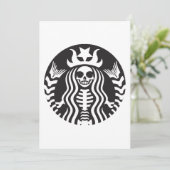 Skelokoningin T-shirt Scary Halloween Street Hipst Kaart (Staand voorkant)