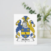 Skelton Family Crest Briefkaart (Staand voorkant)