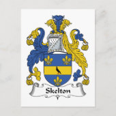 Skelton Family Crest Briefkaart (Voorkant)