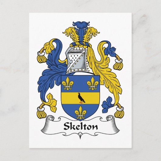 Skelton Family Crest Briefkaart (Voorkant)