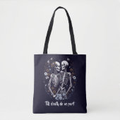 Skelton Liefhebbers tot de dood ons scheiden Tote Bag (Voorkant)