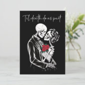 Skelton Lovers tot de dood ons scheidt Feestdagenkaart (Staand voorkant)